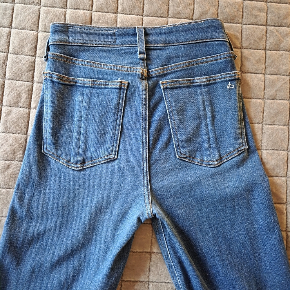 Rag & Bone Women's Nina High Rise Ankle Cigarette Jeans Size 25 Inseam 27 - Picture 5 of 8